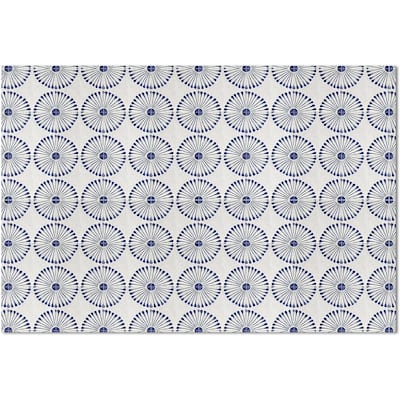 Sun Tiles Deco-Floormat, Decorative Mat, Designer Rug, Waterproof, Low Profile, Eco-Friendly Non Slip, Made in The USA (3' x 2')