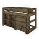 preview thumbnail 3 of 18, Max and Lily Farmhouse Twin Low Loft with Dresser and Bookcase