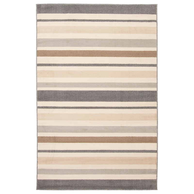 ECARPETGALLERY Machine Woven Hilfiger Beige Area Rug - Beige - 5' x 8'