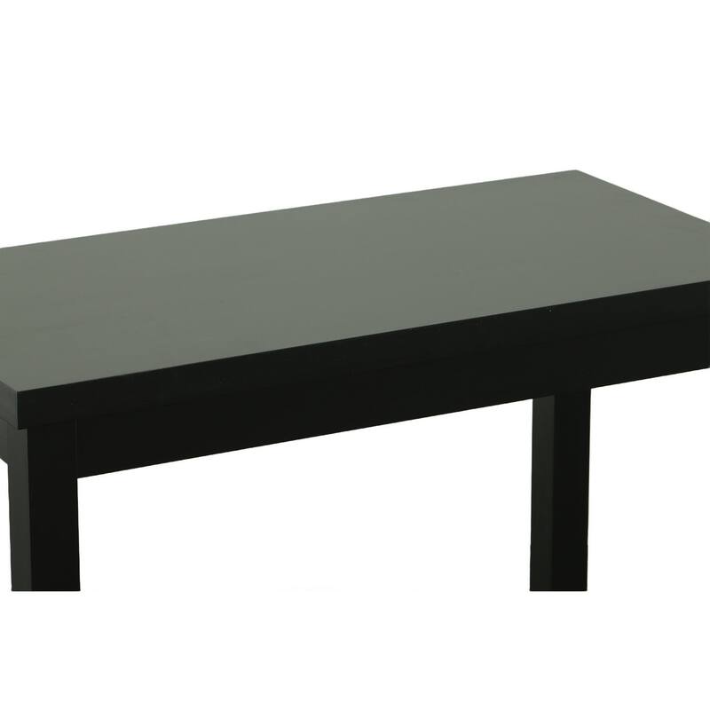 Solid Rectangular Bar Table - 46" - Antique Black Finish