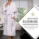 preview thumbnail 6 of 76, 100% Cotton Soft Terry Adult Unisex Lightweight Bathrobe by Superior