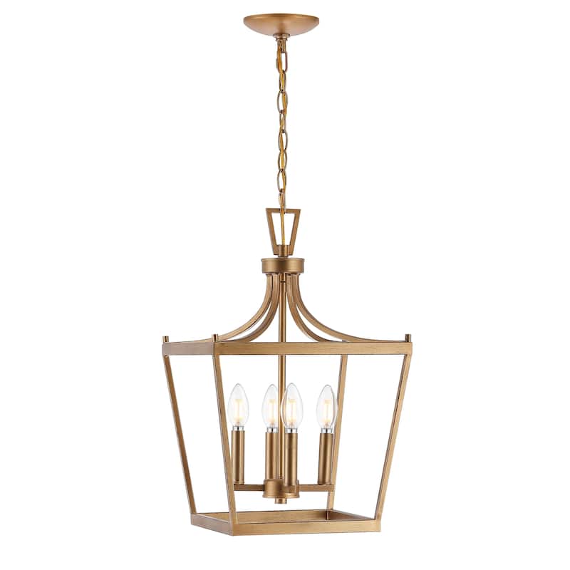 SAFAVIEH Lighting Olgica 4-light Pendant - 13"x13"x24.75-96.75" - 13Wx13Dx97H