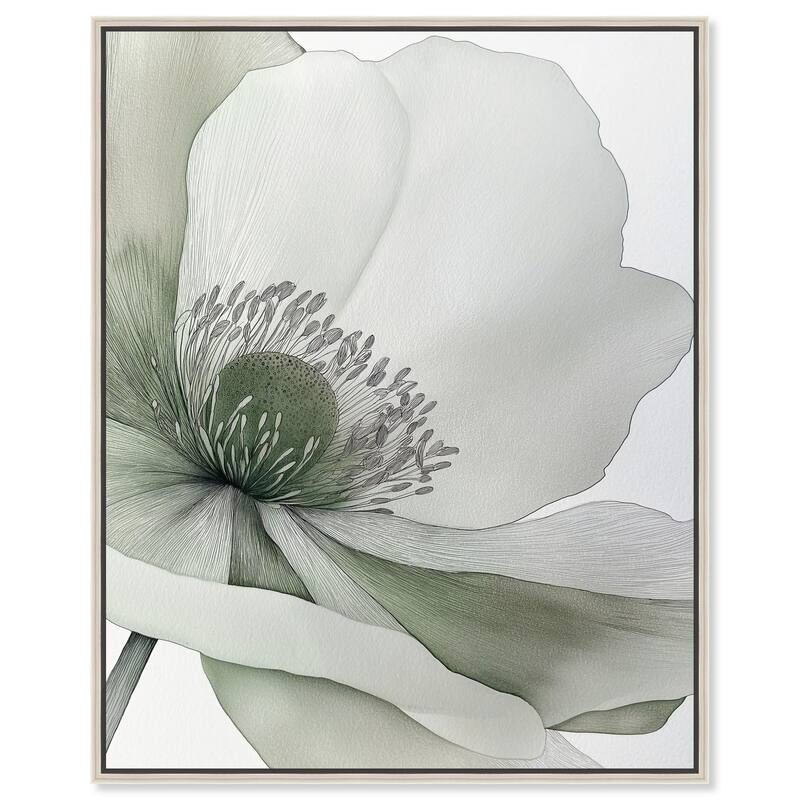 Delicate Stamen I Canvas by Art Remedy - Silver - 24" x 30"