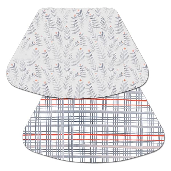 slide 2 of 3, Reversible Wipe-clean Wedge Shaped Placemats Set of 4 - The Crew