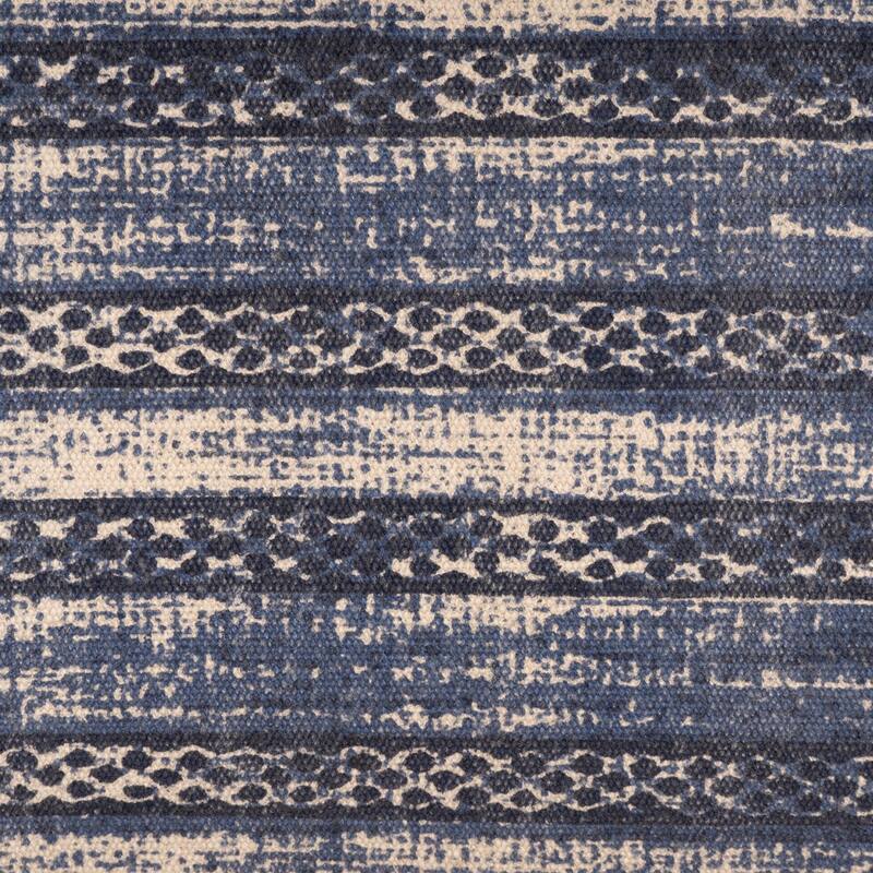 47" Antique Blue Distressed Rectangular Bench