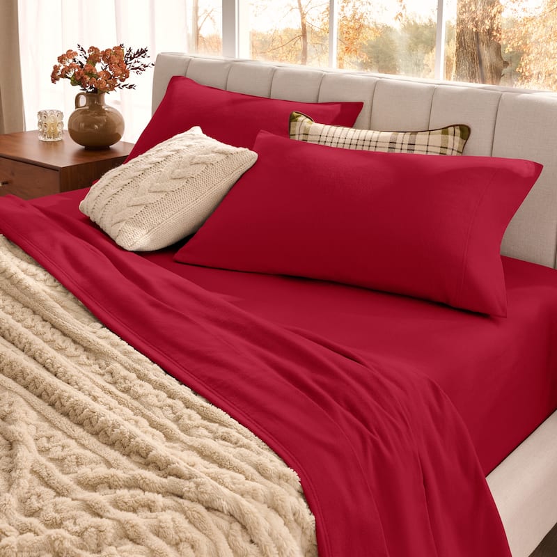 Bare Home Organic Cotton Flannel Sheet Set