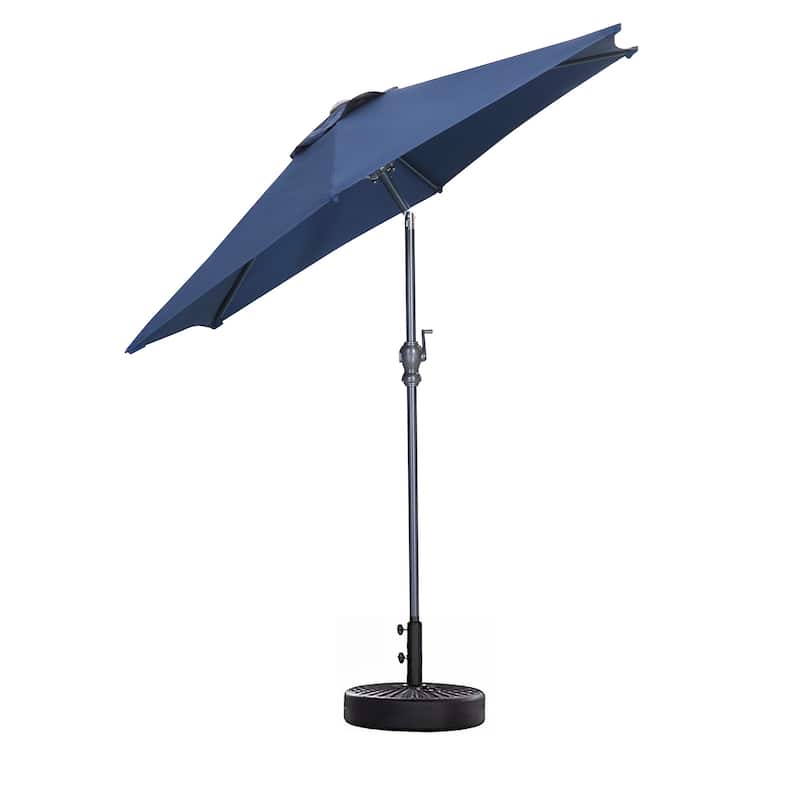 Ainfox 7.5ft Patio Umbrella with Base Outdoor Umbrella