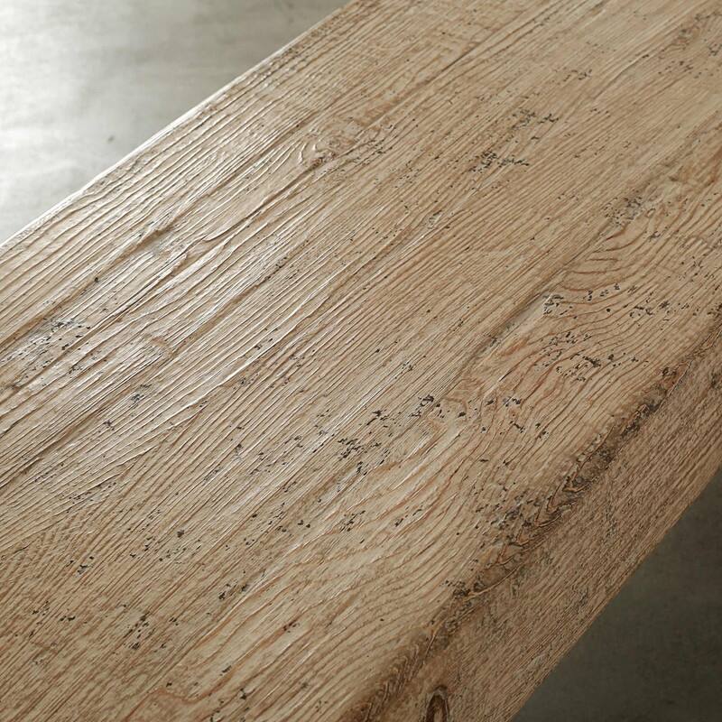Approx. 60 Inches Long 16 Inches Deep Elba Bench Weathered Gray