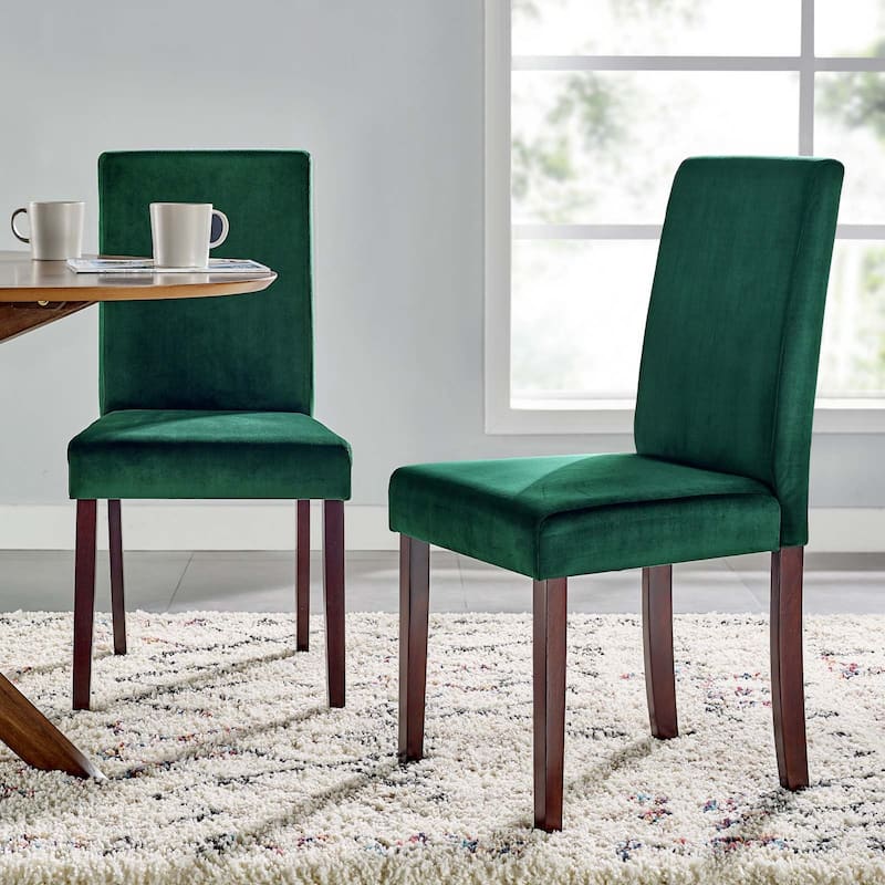 Copper Grove Piskent Velvet-upholstered Armless Dining Chairs (Set of 2)