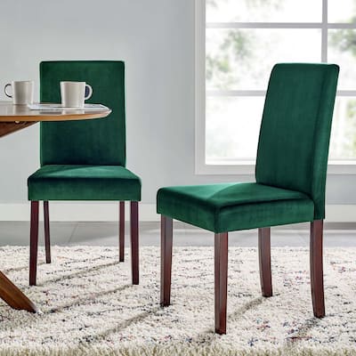 Copper Grove Piskent Velvet-upholstered Armless Dining Chairs (Set of 2)