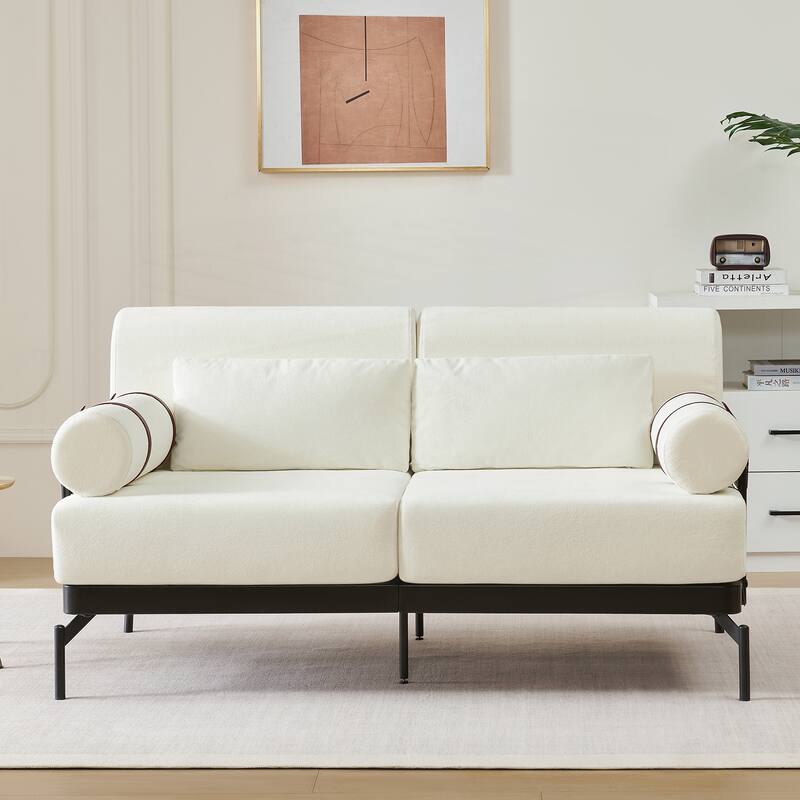 59inch Modern Loveseat Sofa - Beige