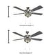 preview thumbnail 10 of 10, Copper Grove Cumana 52-inch Mission Stained Glass Hexagonal LED Ceiling Fan - 52"L x 52"W x 20"H - 52"L x 52"W x 20"H