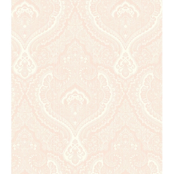 Seabrook Designs Padma Damask Unpasted Wallpaper - Bed Bath & Beyond ...