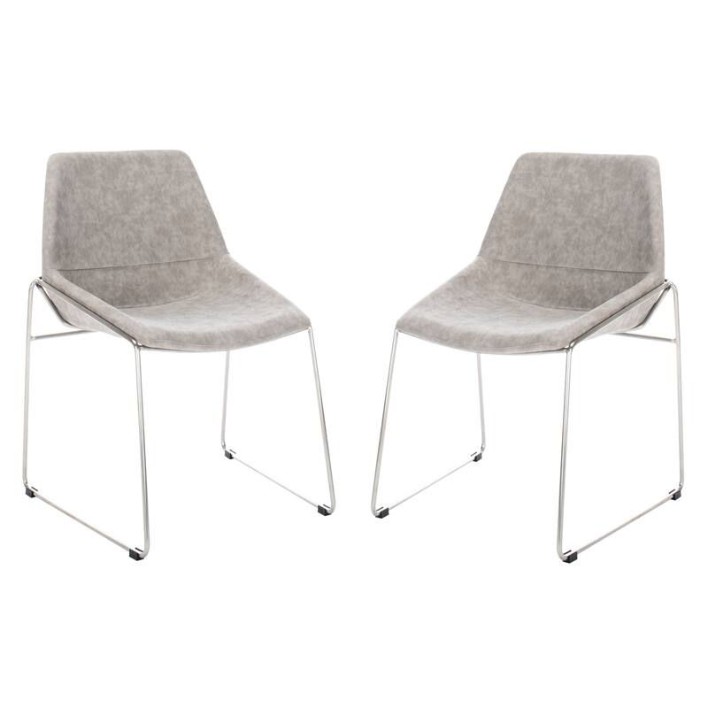 SAFAVIEH Oliva Mid Century Dining Chair (Set of 2) - 25" x 24" x 33.3" - 25" x 24" x 33.3" - 25Wx24Dx33H