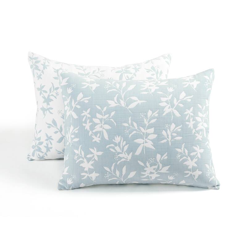 Lush Decor Floral Jacquard Reversible Soft Matelasse Quilt 3-Piece Set