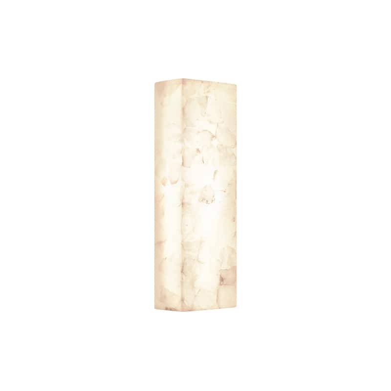 Justice Design LumenAria - Medley 17" LED ADA Alabaster Rocks Wall Sconce