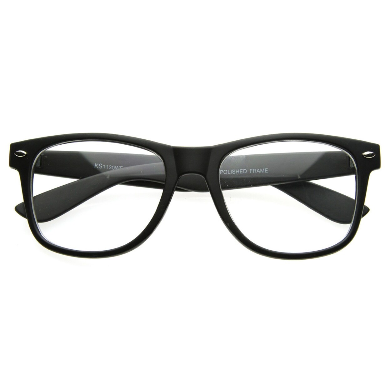 clear rimmed glasses