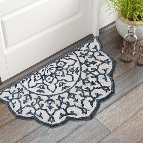 LR Home Modern Mosaic Medallion Rug