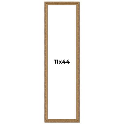 11x44 Frame Red Solid Wood Picture Frame Width 1.75 Inches | Interior Frame Depth 1 13/16 Inches