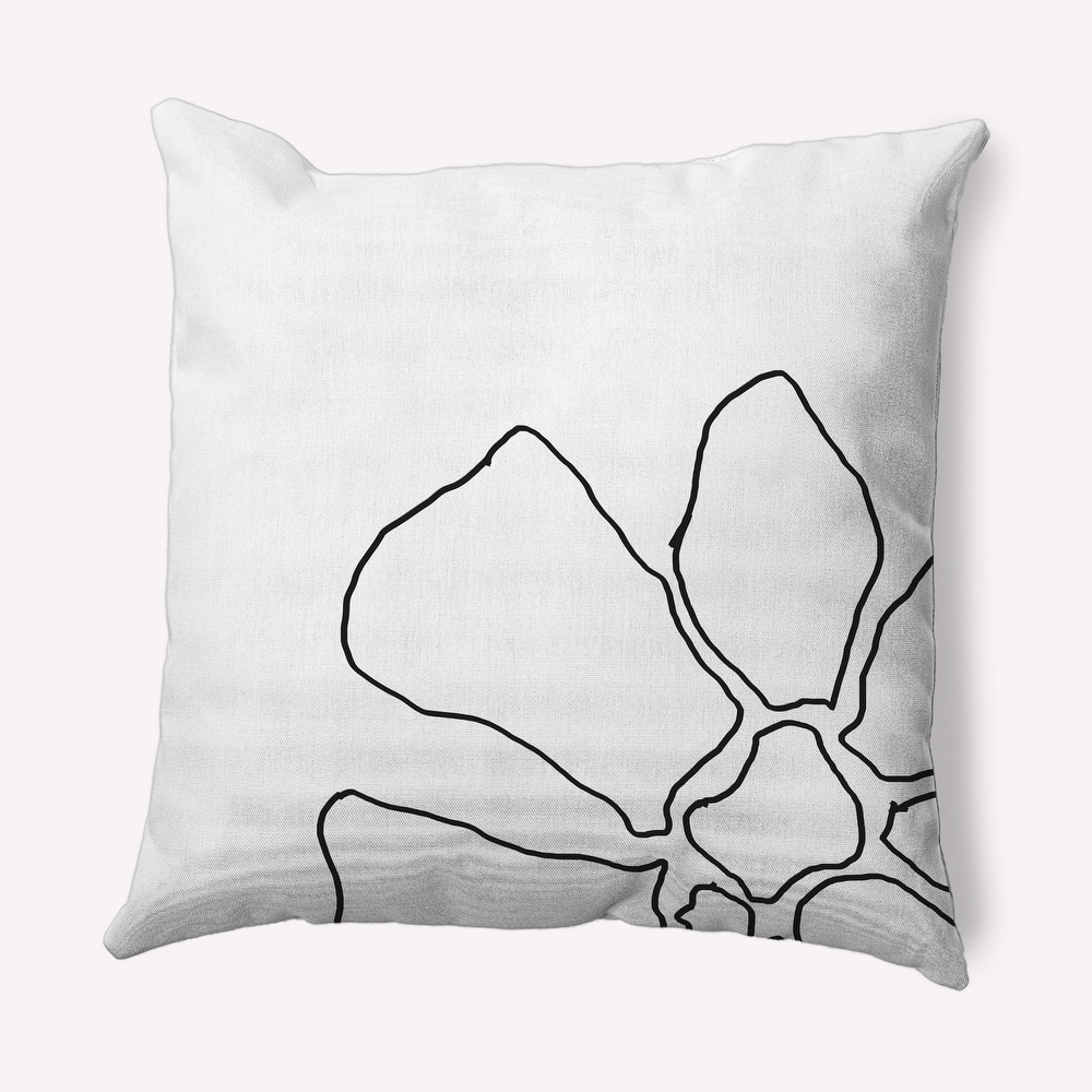 Petal Lines Indoor/Outdoor Throw Pillow