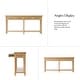 preview thumbnail 10 of 26, HUALAL HOME Dennis Farmhouse Modern 2-Drawers Wood Console Table with Solid Wood Legs