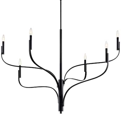 Kichler 52674 Livadia 6 Light 48" Wide Taper Candle Style Chandelier