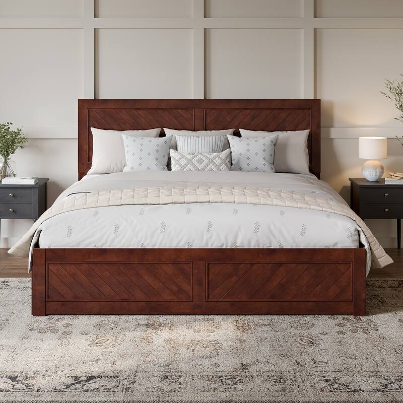 AFI, Canyon Platform Bed with Matching Footboard & Trundle