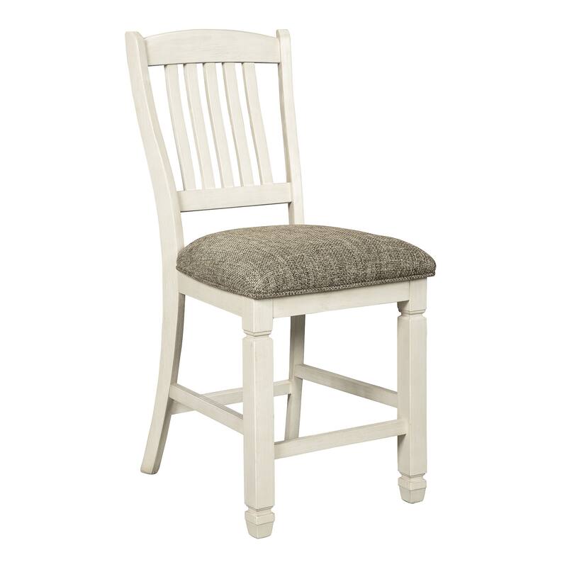Signature Design by Ashley Bolanburg Antique White / Brown 7-Piece Counter Height Dining Package