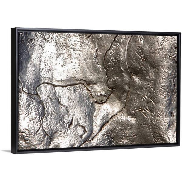 Shop Metallic Surface Black Float Frame Canvas Art Overstock 25508193