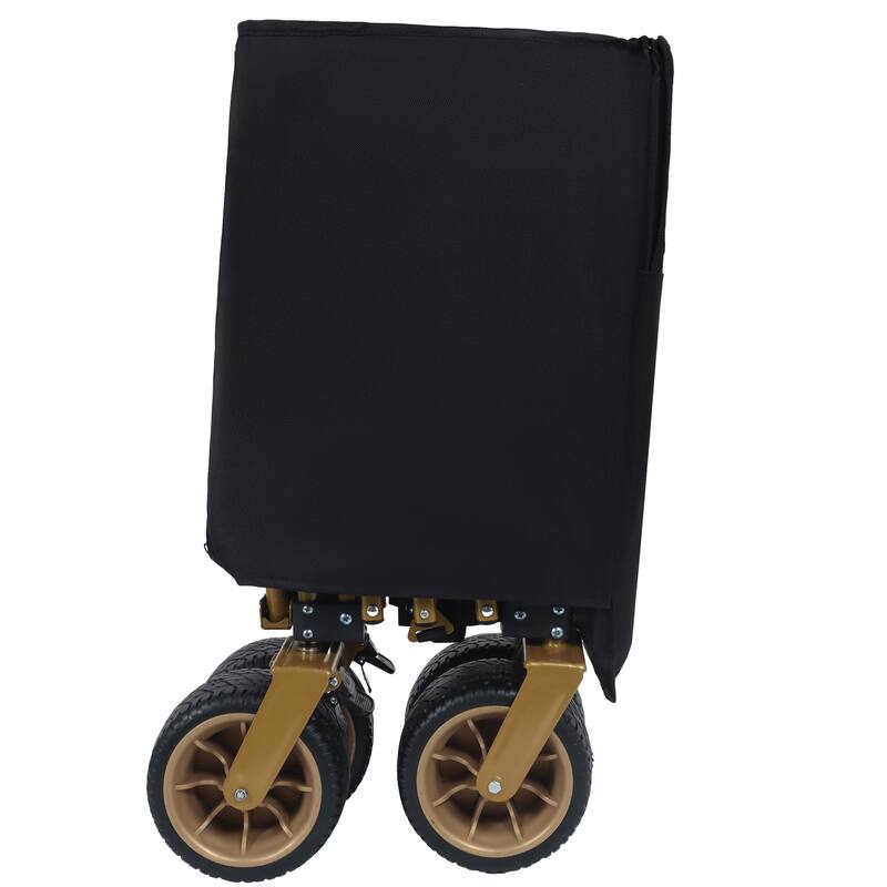 51-inch Extra long Heavy-Duty Foldable Utility Wagon, Patented Ultra-Stable Frame,1:6 Space-Saving Fold & 7" All-Terrain Wheels