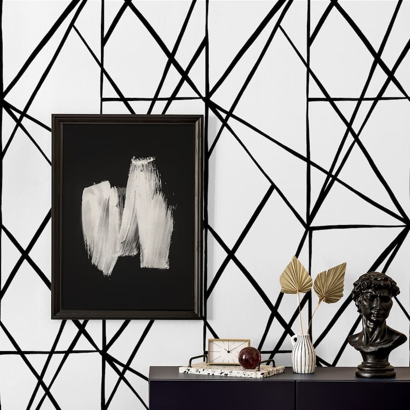 NextWall Quartz Geo Peel and Stick Wallpaper