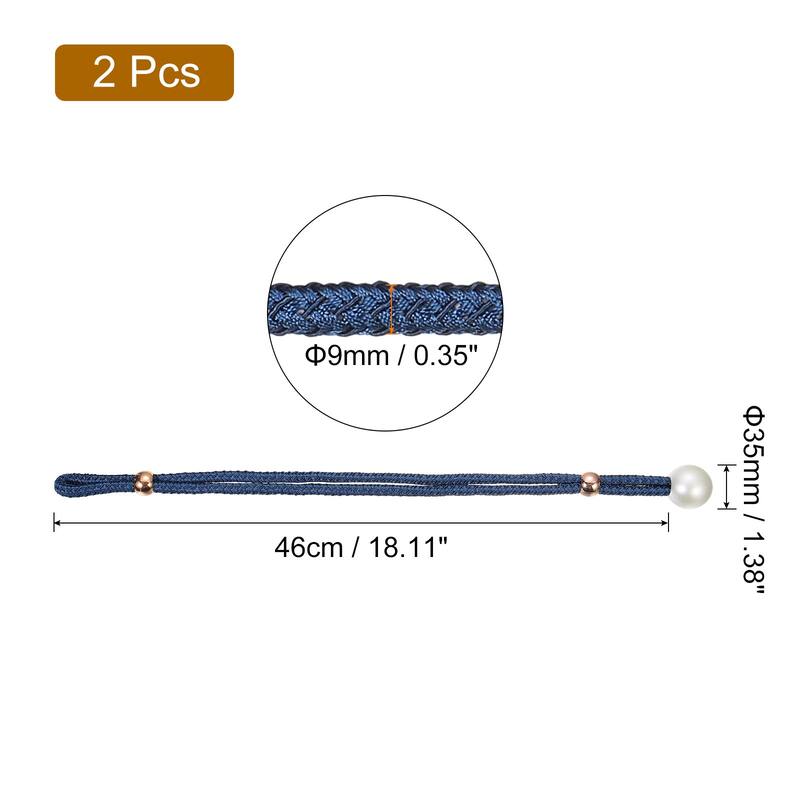 Curtain Tieback, 2 Pack Polyester Hand Woven Decorative Curtain Rope
