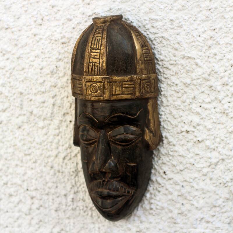 Novica Handmade Brantihene Face African Wood Mask