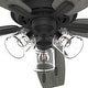 preview thumbnail 8 of 11, Hunter 60" Dondra Ceiling Fan with LED Light Kit and Pull Chain, Formal, Transitional