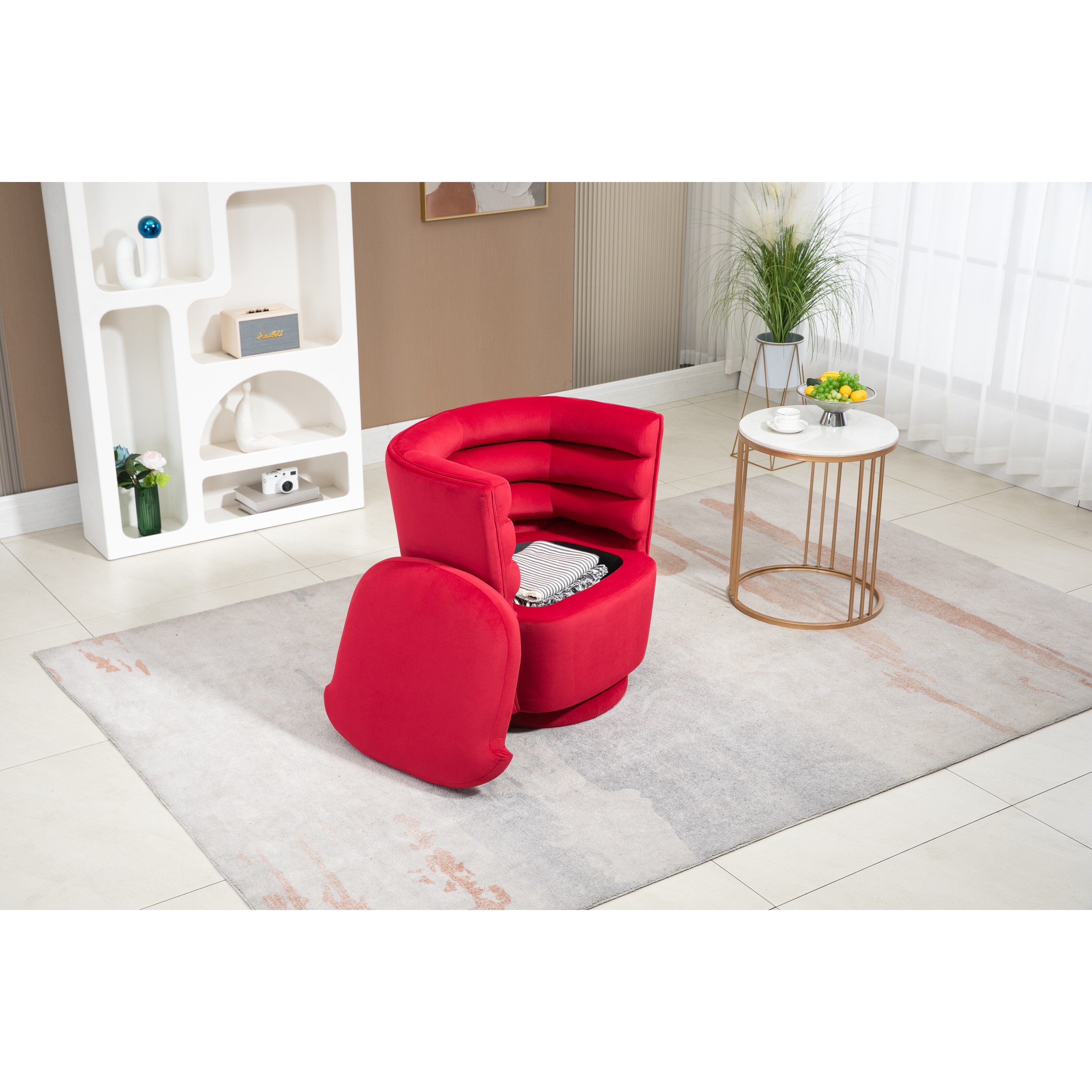 Cozy round store chair
