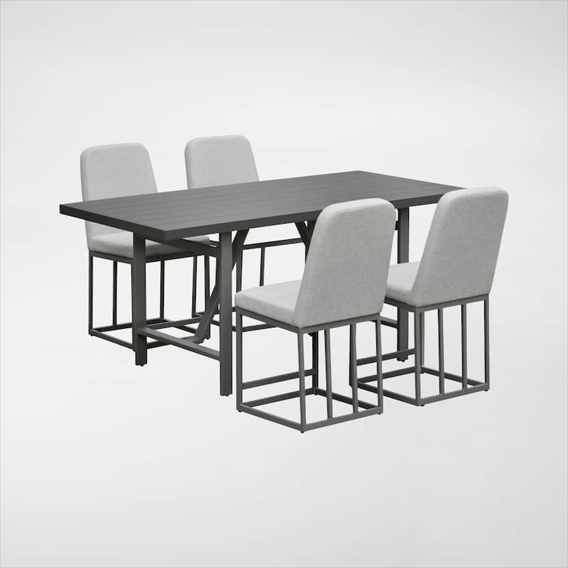 Navarro Outdoor Counter Height Dining Set - Mocha 5-PC