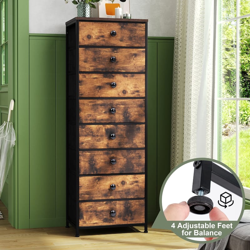 8 Drawers Chest Storage Tower Organizer Unit for Bedroom