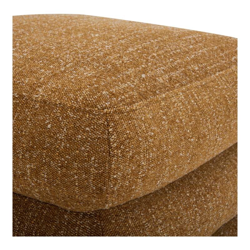 NADAAL STUDIOS Lucien Slipper Chair, Feather-Topped Cushion with Kiln-Dried Solid Wood Frame, Amber Glow