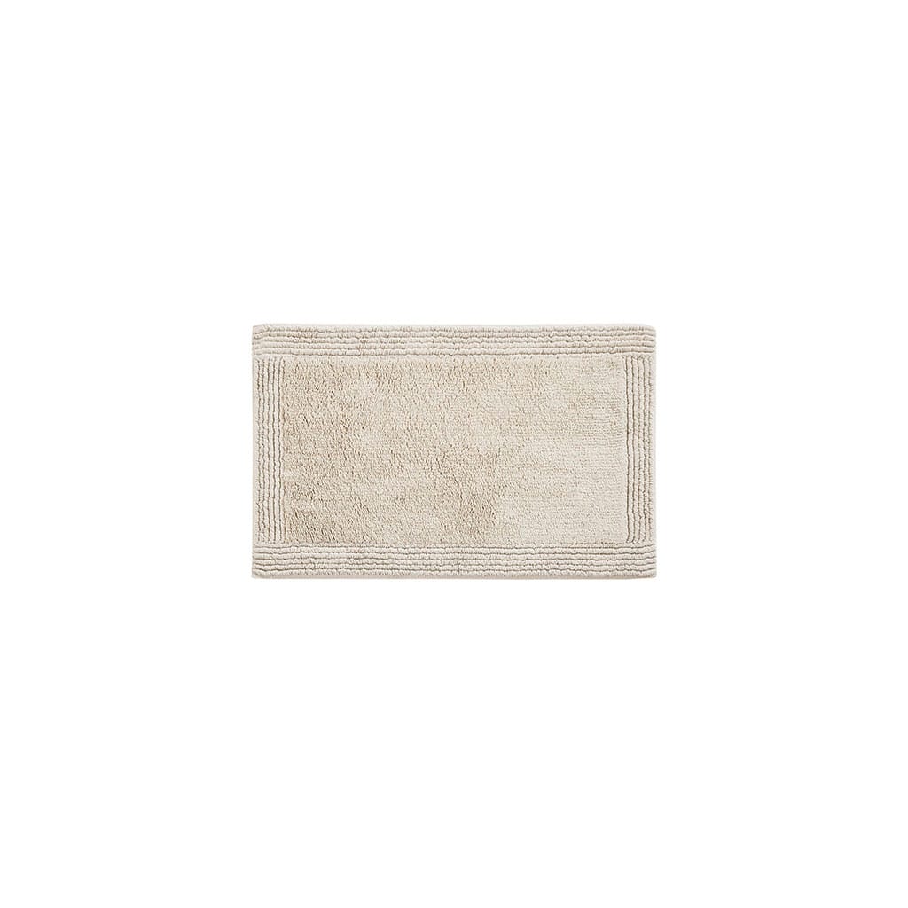 Cotton Tufted 3000 GSM Reversible Bath Rug Natural 21x34"