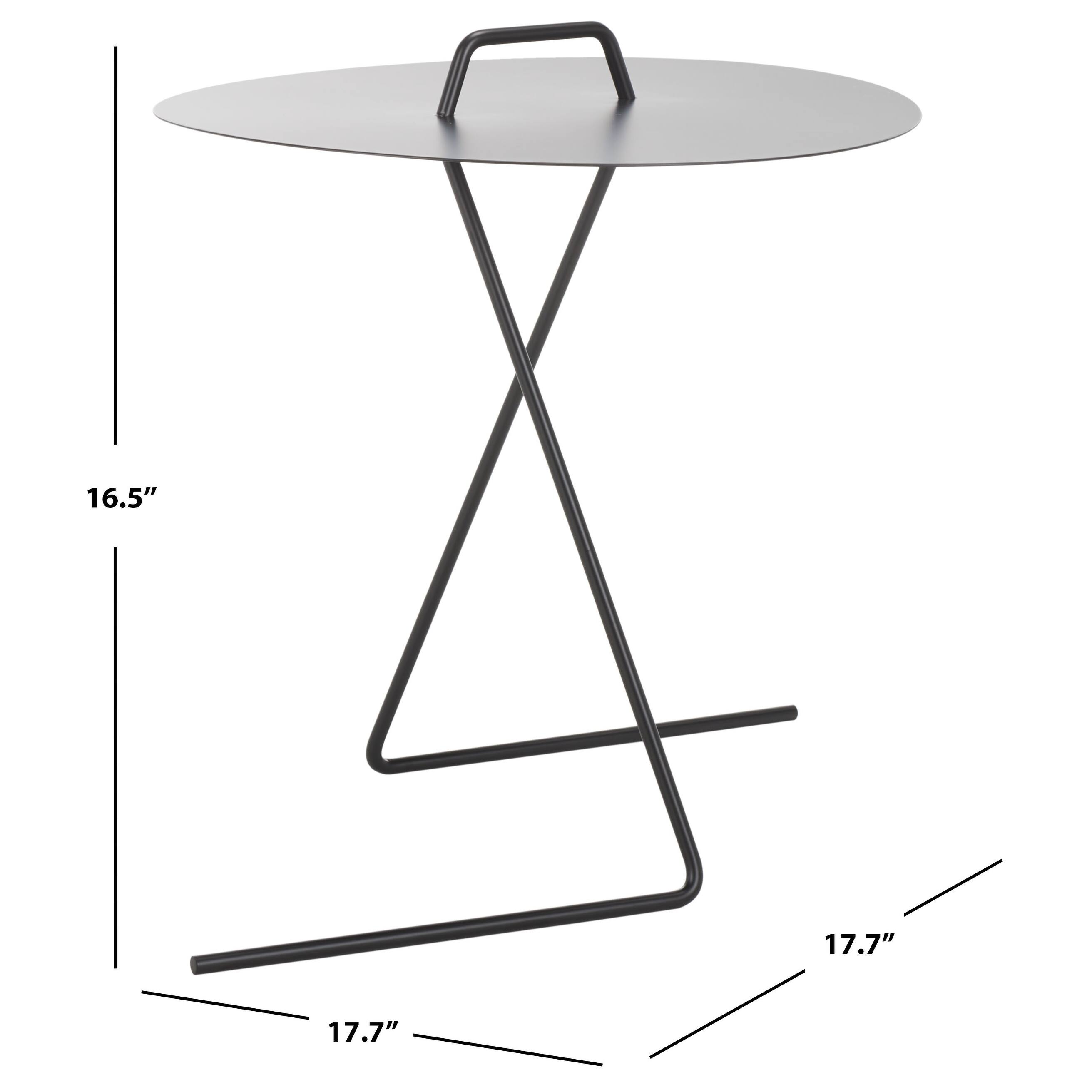 SAFAVIEH Home Collection Medalia Side Table 18" W x 18" D x 17" H