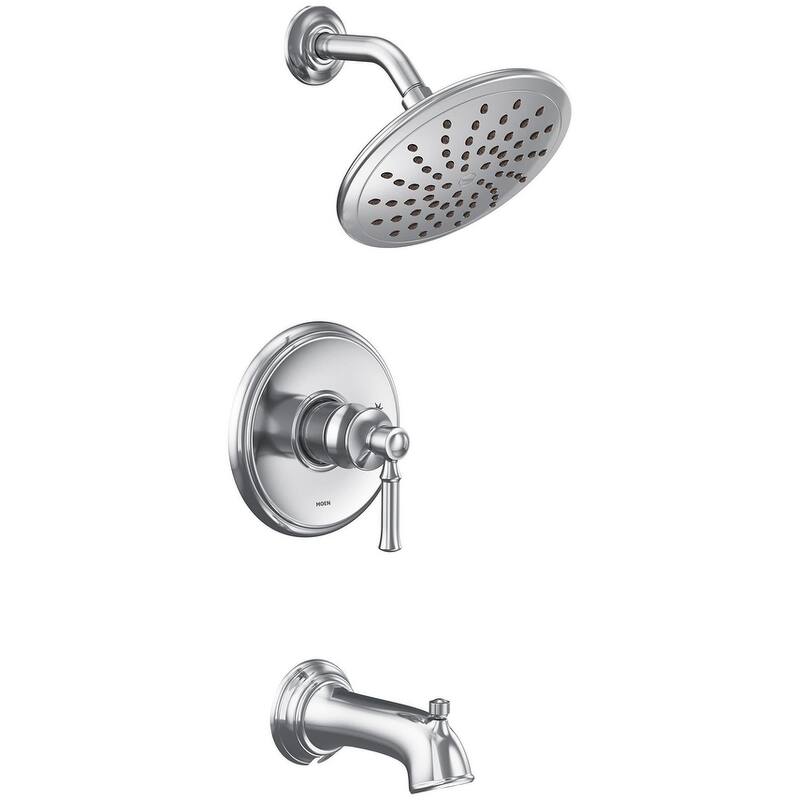 Moen Dartmoor Tub and Shower Trim Package with 1.75 GPM Single - Chrome
