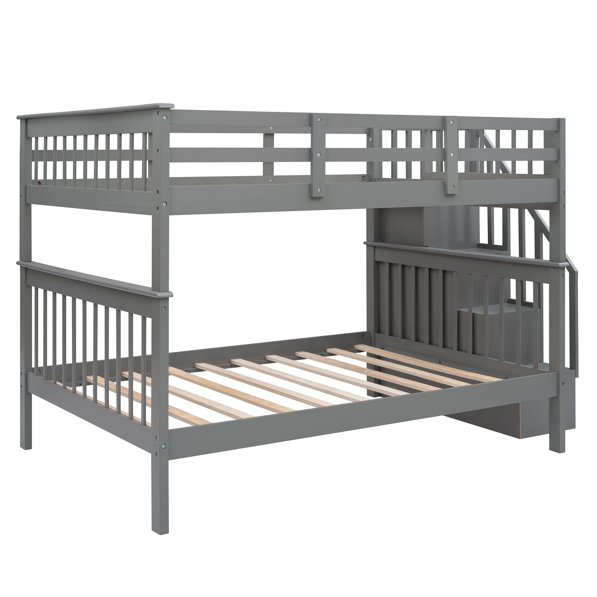 Shyann staircase full over sales full bunk bed