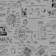 preview thumbnail 1 of 4, Marvels Heroes Schematics Grey & Black Wallpaper