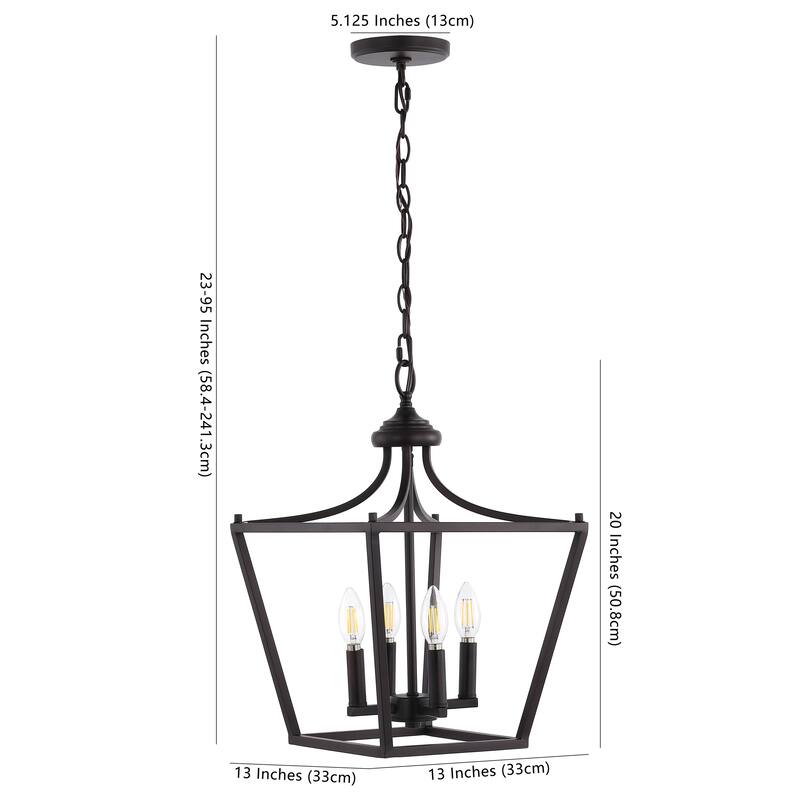 Camden Light Iron Classic Midcentury Pendant Lantern by JONATHAN Y