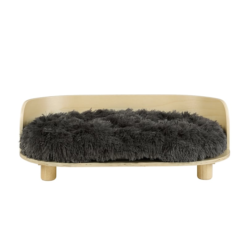 Sam's Pets Kuai Dog Bed Bent Wood Medium dark Brown