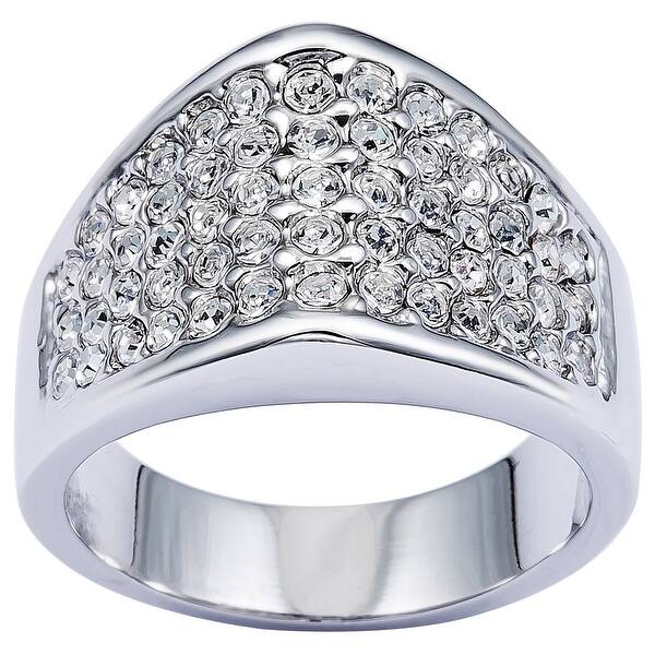 Silver Color Unique Design Ring Paved Zircon Fashion Women Ring Jewelry,6,White,Platinum Plated Silver Color Unique Design Ring Paved Zircon Fashion Women Ring Jewelry,6,White,Platinum Plated