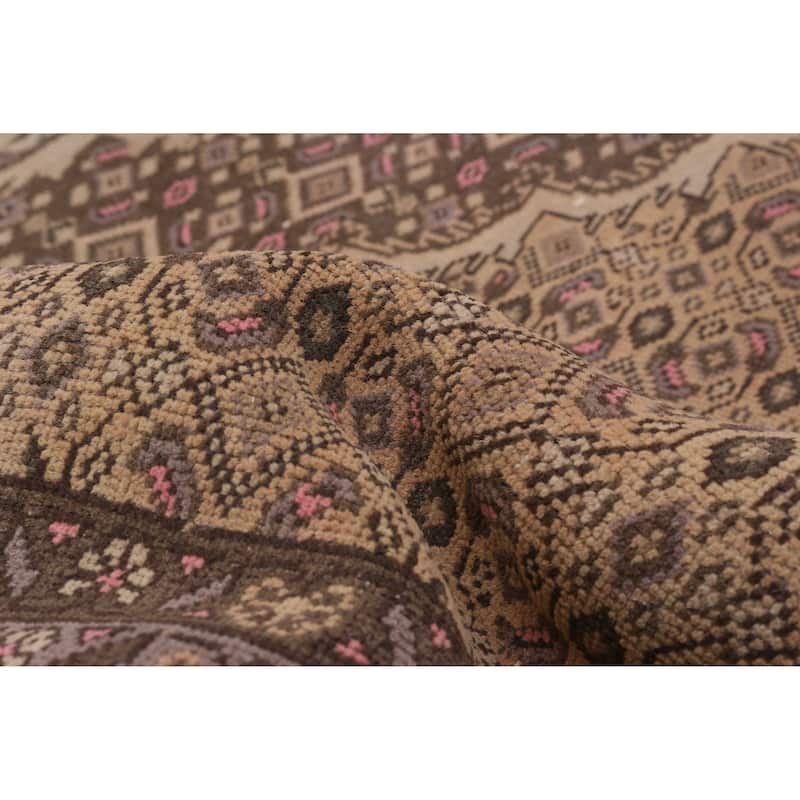 ECARPETGALLERY Hand-knotted Antalya Vintage Tan Wool Rug - 6'4 x 9'6