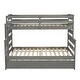 preview thumbnail 21 of 24, Wood Twin over Full Bunk Bed with Twin Size Trundle