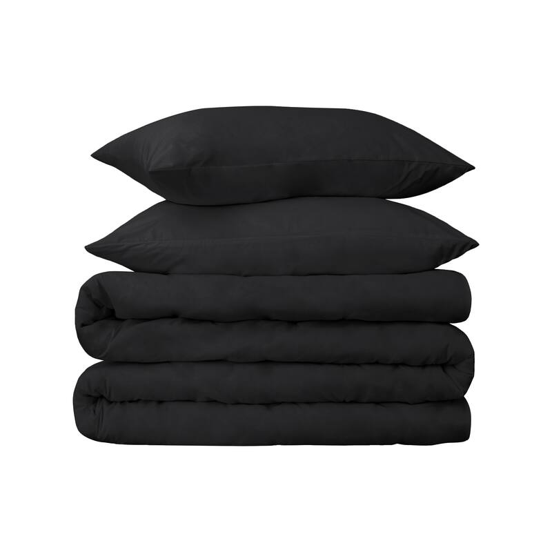 Superior Egyptian Cotton 650 Thread Count Solid Duvet Cover Set