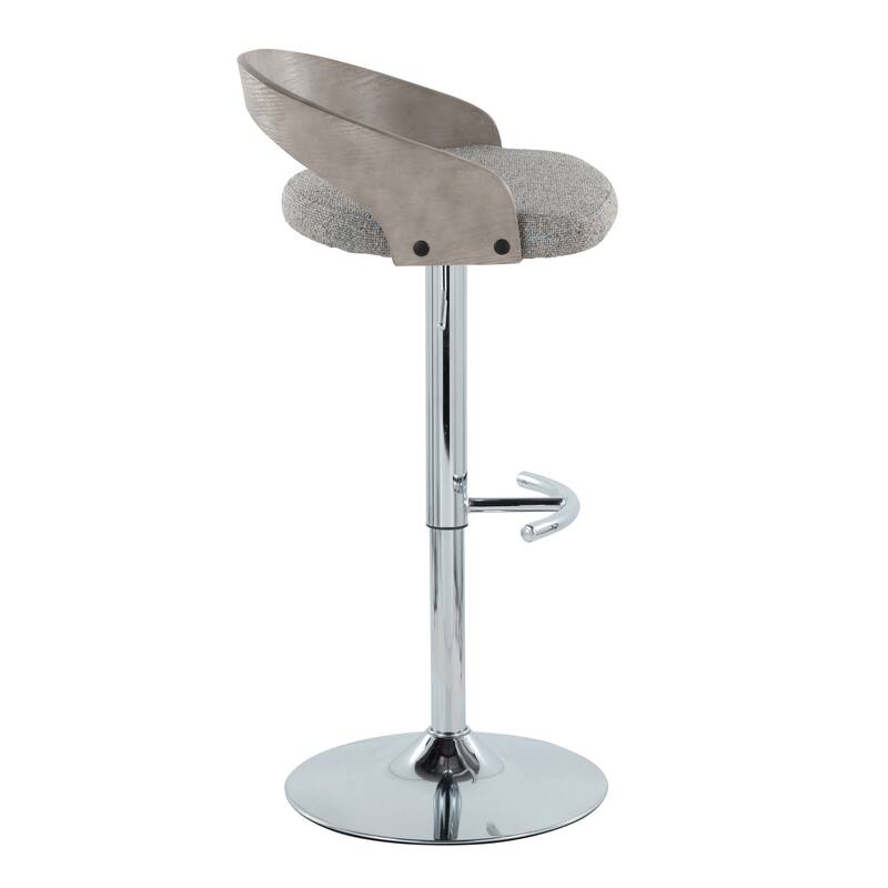 Carson Carrington Stavanger Adjustable Bar Stool with Rounded T Footrest (Set of 2)
